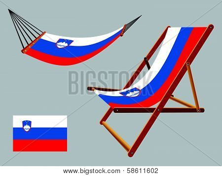 Slovenia Hammock And Deck Chair Set