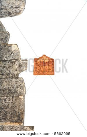 Sun Clock op een muur