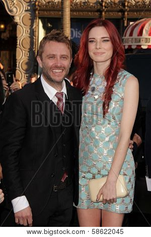 Chris Hardwick and Chloe Dykstra at the 