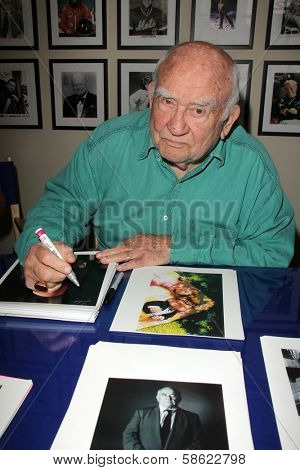 Edward Asner at an in-store appearance, In Person Inc., Hollywood, CA 07-10-13