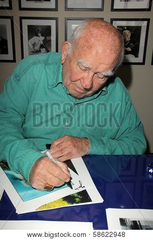 Edward Asner at an in-store appearance, In Person Inc., Hollywood, CA 07-10-13