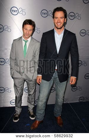 Breckin Meyer and Mark-Paul Gosselaar at the TNT 25th Anniversary Party, Beverly Hilton Hotel, Beverly Hills, CA 07-24-13