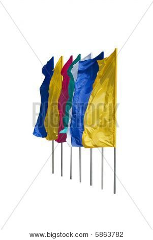 Wielokolorowe flagi