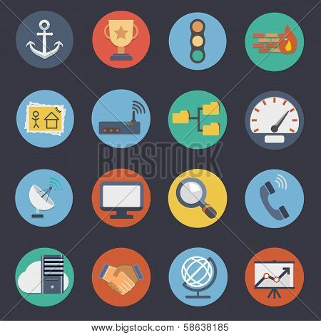 Flat Icons for Web and Applications Set 3