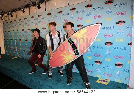 Emblem3 at the 2013 Teen Choice Awards Press Room, Gibson Amphitheatre, Universal City, CA 08-11-13
