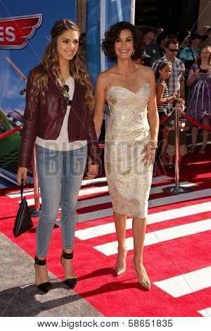 Emerson Tenney, Teri Hatcher at the World Premiere Of Disney's Planes, El Capitan, Hollywood, CA 08-05-13