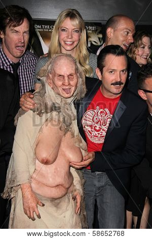 Riki Lindhome, Thomas Lennon and Paul Scheer at the 