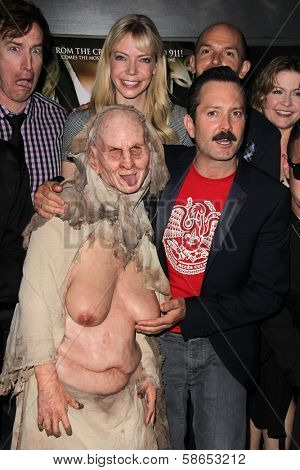 Riki Lindhome, Thomas Lennon and Paul Scheer at the 