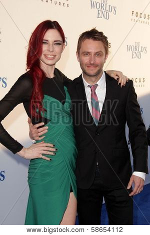 Chloe Dykstra and Chris Hardwick at 