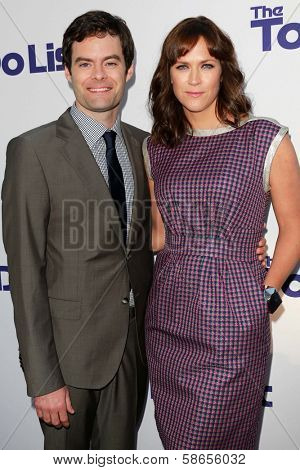 Bill Hader and Maggie Carey at 