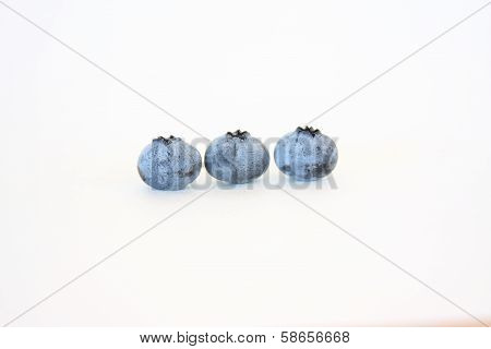Three Blueberries