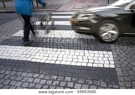 Danger At Pedestrian Crossing