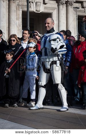 People Of 501St Legion Take Part In The Star Wars Parade In Milan, Italy