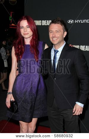 Chloe Dykstra and Chris Hardwick at 