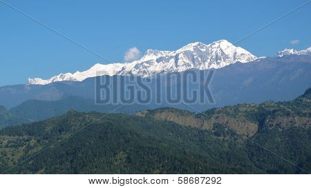 Snow capped Annapurna Range