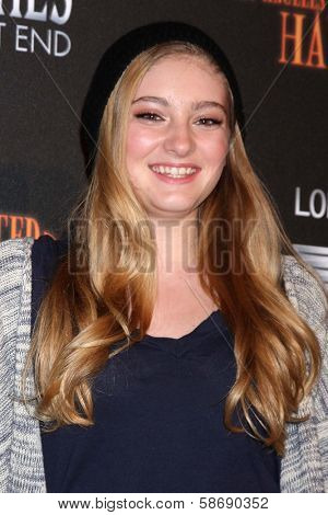 Willow Shields at the 8th Annual LA Haunted Hayride Premiere Night, Griffith Park, Los Angeles, CA 10-10-13