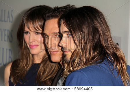 Jennifer Garner, Matthew McConaughey and Jared Leto at the 