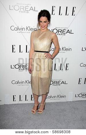 Emilia Clarke at the Elle 20th Annual 