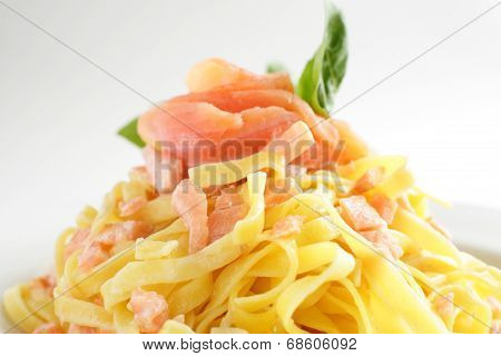 Italian Pasta On White Background