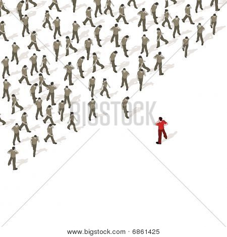 Folla fonte - potere del popolo