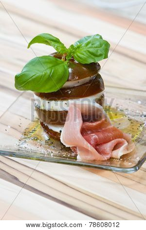 Fresh Mozzarella And Tomato Stack