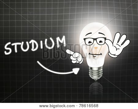 Studium Bulb Lamp Energy Light Blackboard