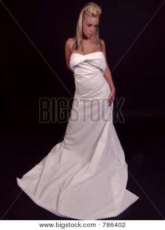 Femmina bionda avvolta