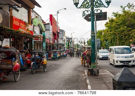 Malioboro, Main Street In Yogjakarta