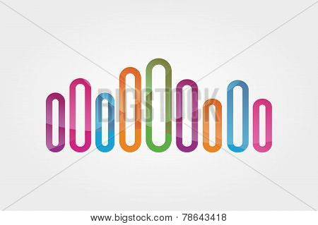 Music sound volume logo