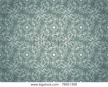 Elegant Seamless Pattern of Floral or Vintage Classic Vines