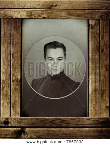 Foto antiga do jovem