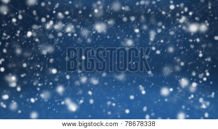 Winter blue background with snow. Design elements for holiday cards