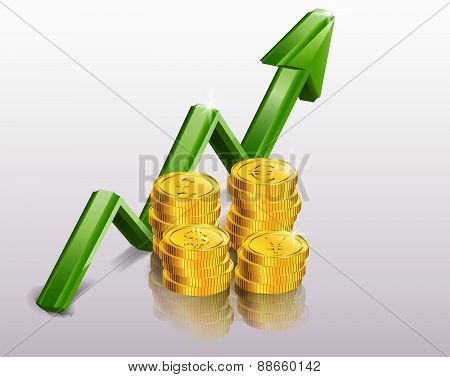 Financial success concept