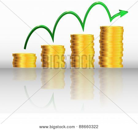 Financial success concept