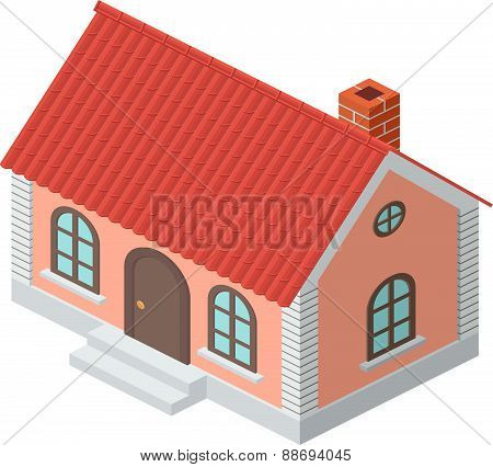 Cottage With A Tiled Roof