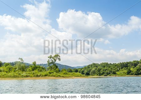 Lake Solina in Bieszczady, Poland