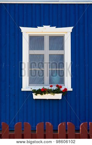 Nida. Traditional fisherman's house in Nida, Lithuania. Nida is a resort town in Lithuania. Located on the Curonian Spit between the Curonian Lagoon and the Baltic Sea. Unesco Heritage.