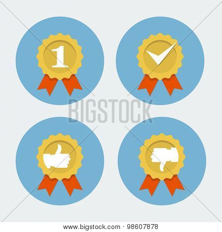 Best quality icon - award or guarantee seal