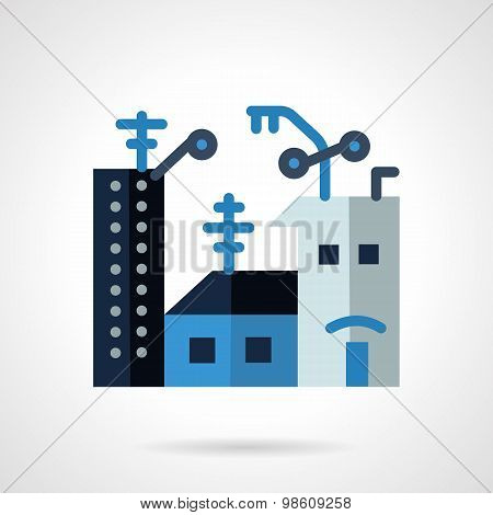Apartments for rent flat vector icon