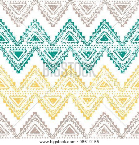 Ethnic vintage ornament. Horizontal stripes.