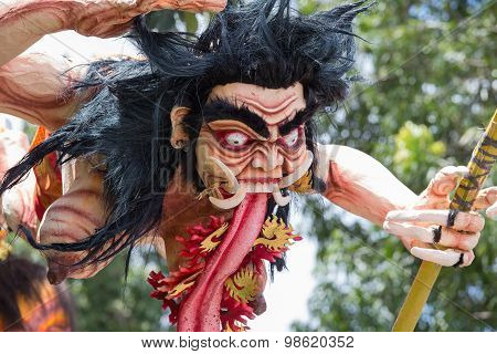 Balinese Ogoh-ogoh Monster At Balinese New Year , Indonesia.
