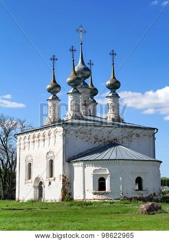 Church of Jesus' triumphal entry into Jerusalem (1702-1707) in Suzdal, Russia
