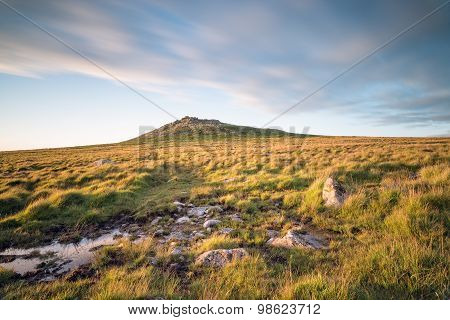 Roughtor On Bodmin Moor In Cornwall