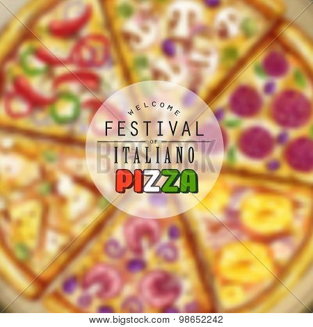 Pizza Blurred Background