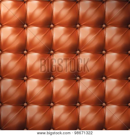 Vector Of Brown Upholstery Leather Pattern Background