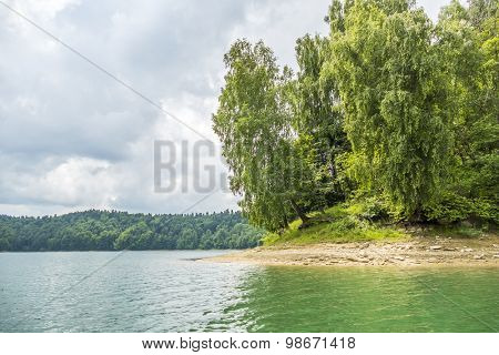 Lake Solina in Bieszczady, Poland