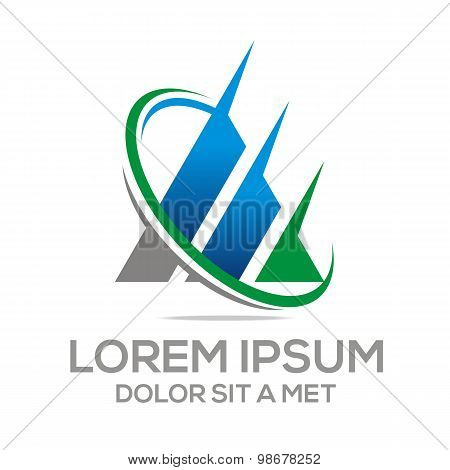 Logo abstract element icon vector