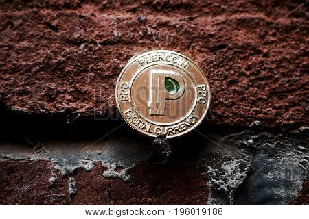 Gold Peercoin Coin