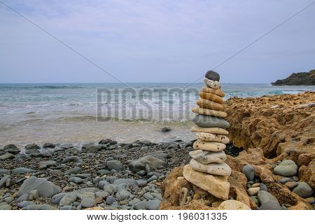 rocky beach fajardo puerto rico summer view