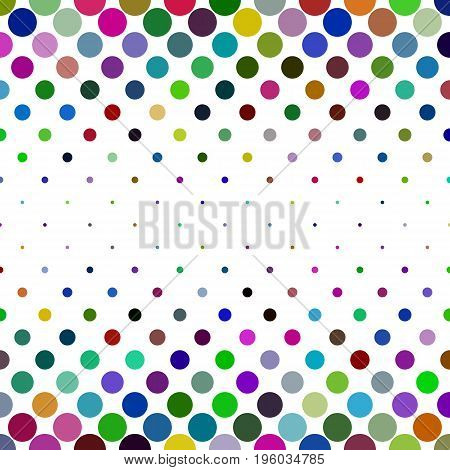 Multicolored dot pattern background - abstract geometrical vector design from circles in colorful tones